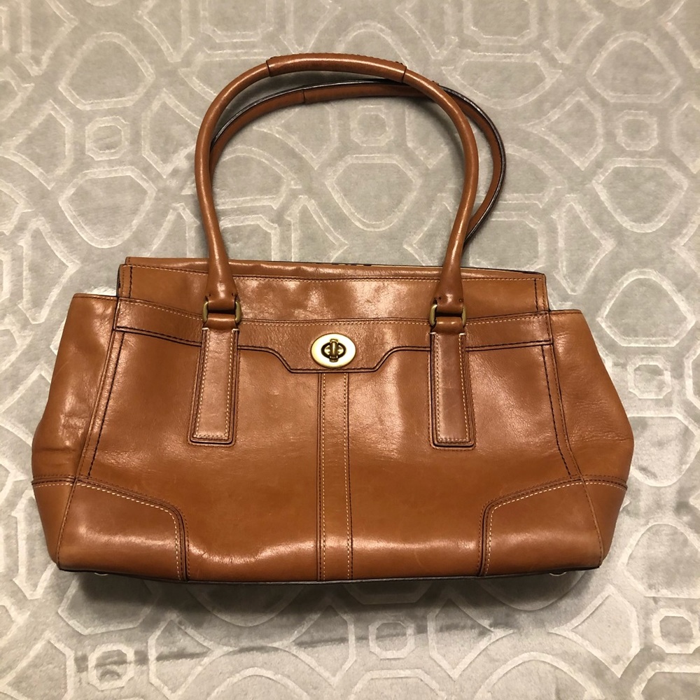 Brown Leather Coach Bag